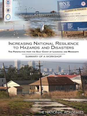 cover image of Increasing National Resilience to Hazards and Disasters